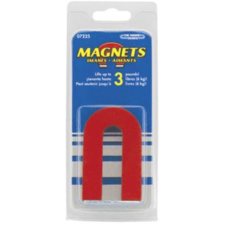 Master Magnetics Master Magnetics 07225 Horseshoe Magnet With Keeper; Red - Small 629253